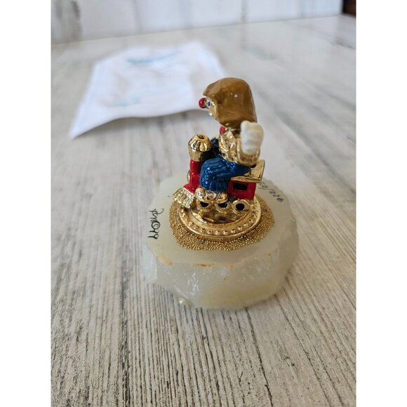 Ron Lee steamer train engine cloud circus 1999 statue figurine gold 922 of 2500 - Picture 3 of 7